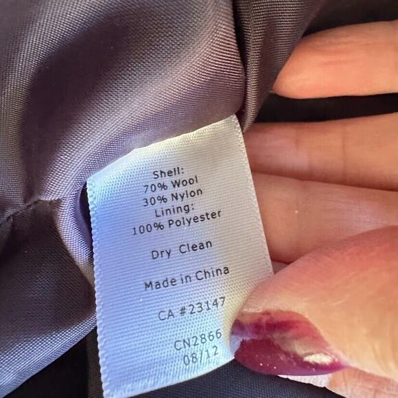 Talbots Mini Pencil Skirt Women Size 10 Purple Plaid Wool Academia Preppy Career - Picture 5 of 5